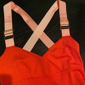 Orange 🍊 midi dress